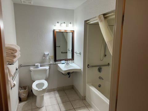 Room, 2 Queen Beds, Accessible, Non Smoking | Bathroom | Hair dryer