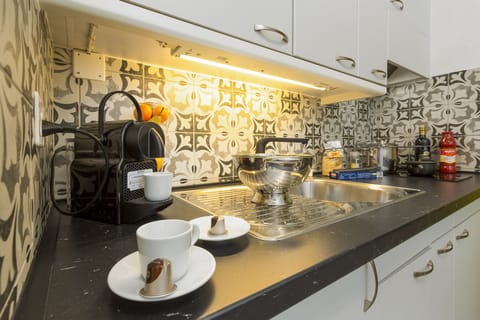 Comfort Studio, Annex Building | Private kitchen | Fridge, microwave, stovetop, coffee/tea maker