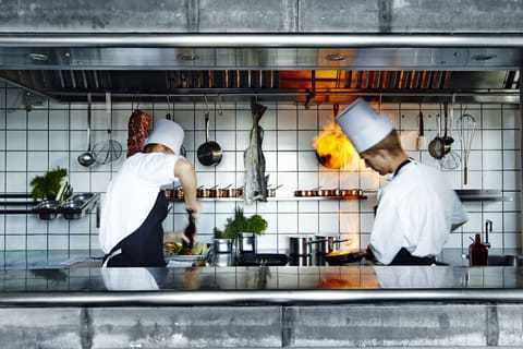 Breakfast, lunch, dinner served; beach views