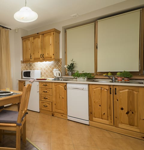 Family Apartment, 1 Bedroom (5 os.) | Private kitchenette | Fridge, microwave, stovetop, dishwasher