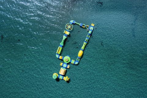 On the beach, fishing