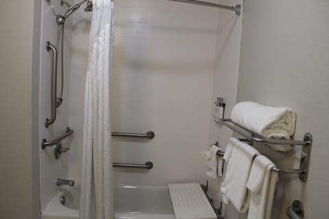 Suite, 2 Queen Beds, Accessible (Communications, Mobility, Access Tub) | In-room safe, desk, iron/ironing board, cribs/infant beds