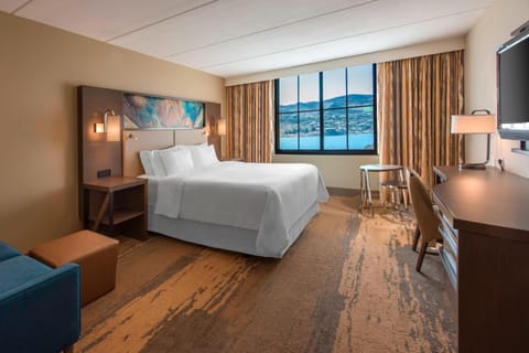 Room, 1 King Bed, Lake View | Premium bedding, in-room safe, desk, blackout drapes