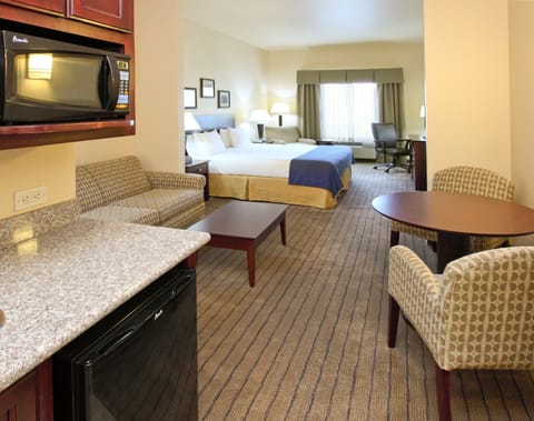 Suite, 1 King Bed | In-room safe, desk, iron/ironing board, free cribs/infant beds