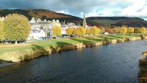 River Tweed, with Venlaw hill in the distance