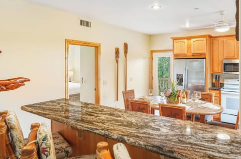 Bar seating perfect for casual bites + cocktails