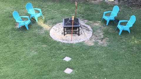 Back yard fire pit. 
