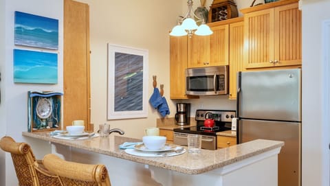 There's an additional two seats at the kitchen bar...