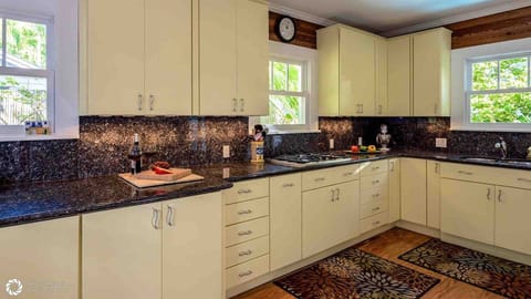 There's plenty of cabinet and counter space...