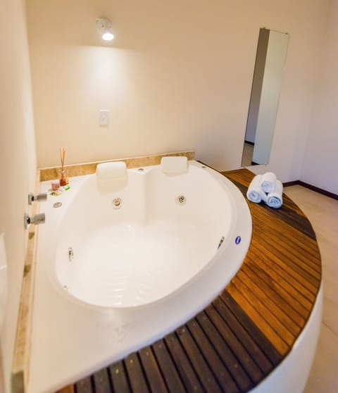 Room, Hot Tub | Bathroom | Hair dryer, bathrobes, towels, soap