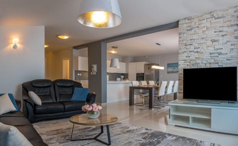 Living room on the second floor.