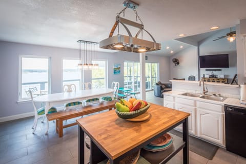 Kitchen and dining areas