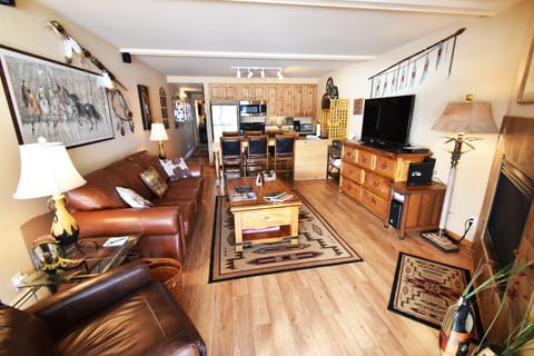 Living Area with Wood Floors - Living Area with Wood Floors