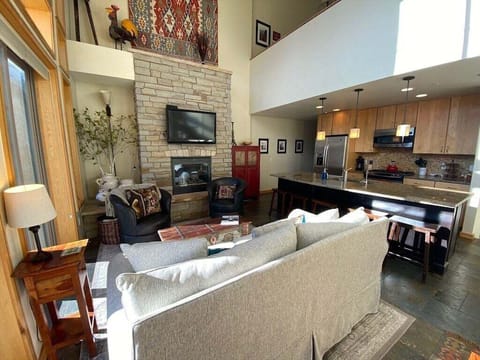 Open Living Room and Kitchen