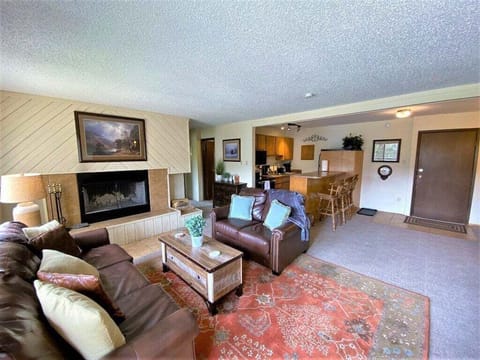 Living Room w/Wood Fireplace