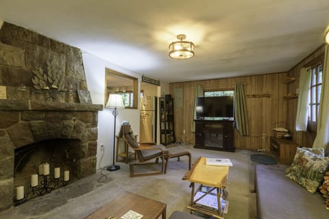 Living Room - Enter Salmon River Getaway and you will be in the living room. With a TV, Stereo and many more amenities.