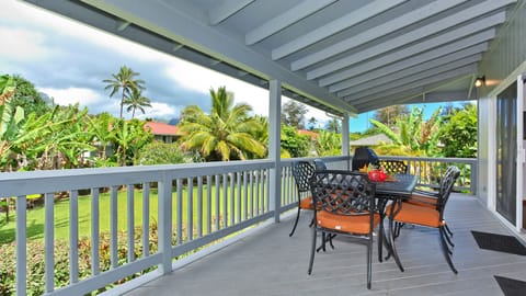 Hale Okale at Hanalei Bay - Expansive Covered Dining Lanai - Parrish Kauai