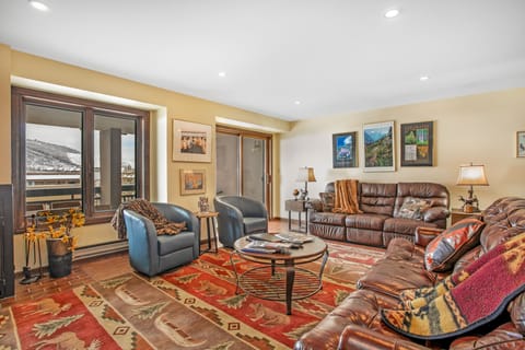 Living Room - Living Room with 50 in. HD Smart TV