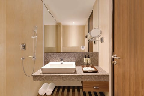 Premier Suite, 2 Bathrooms | Bathroom | Shower, free toiletries, slippers, towels