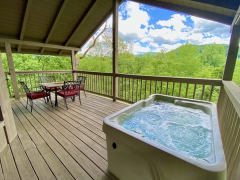 Jacuzzi, Hot Tub, Tub, Porch, Chair