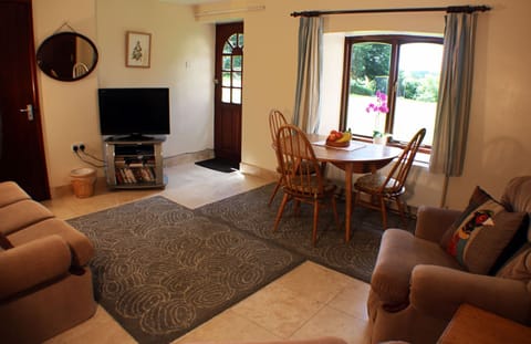 Living room looking out