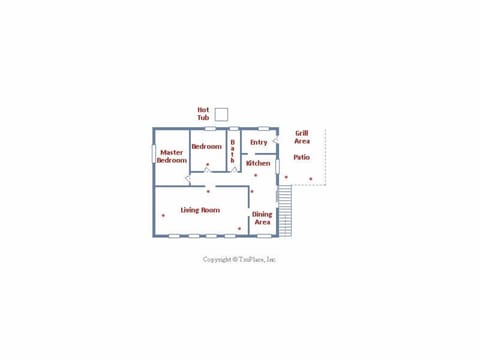 Big Bertha's Floorplan - Main Level