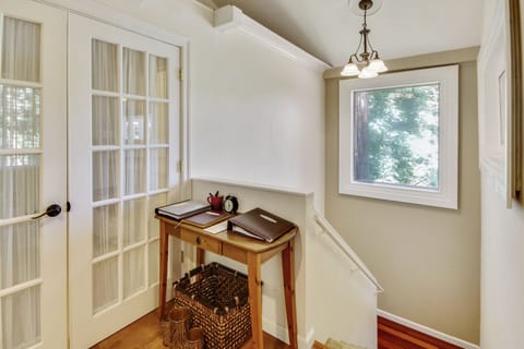 The entry foyer with the home and area binders - a welcome invitation to explore the home and area.