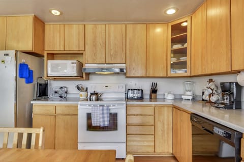 Fully stocked kitchen and kitchen essentials.