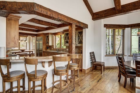 Indoors, Hardwood, Dining Room, Dining Table, Furniture