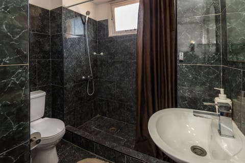Deluxe Double or Twin Room, 1 Bedroom, Private Bathroom, City View | Bathroom | Hair dryer, towels, toilet paper