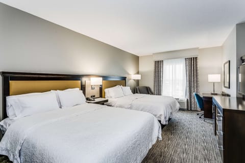 Suite, 2 Queen Beds, Non Smoking | Hypo-allergenic bedding, in-room safe, desk, laptop workspace