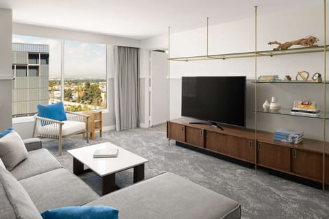 Presidential Suite, 1 King Bed | Living area | TV