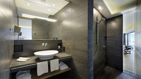 Free toiletries, hair dryer, bathrobes, slippers