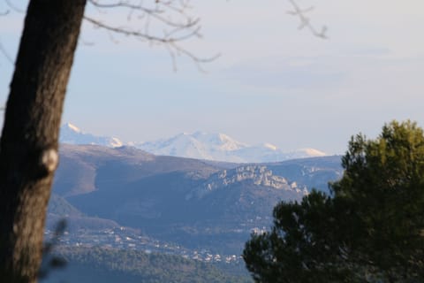 View from the villa in winter
