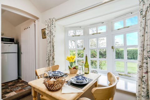 Dining area and entrance to kitchen
