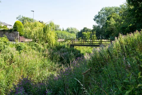 Coldstream Coach House - pedestrian bridge over the Leet Water in Coldstream