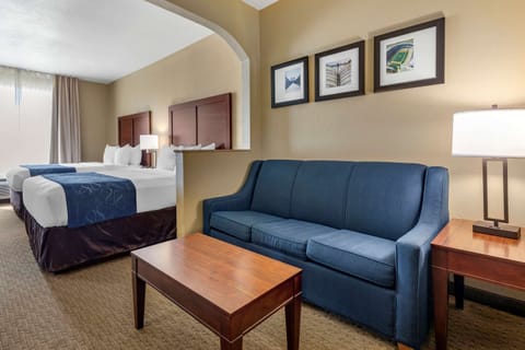 Suite, Multiple Beds, Non Smoking | Desk, blackout drapes, iron/ironing board, free cribs/infant beds