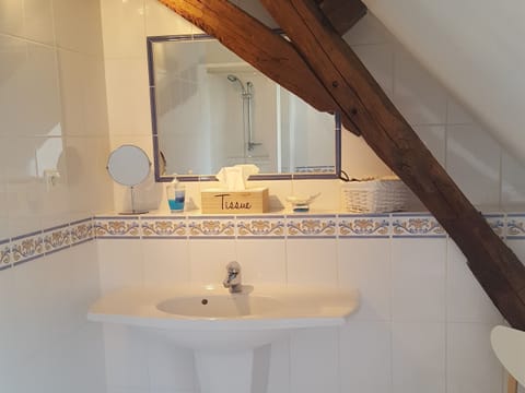Superior Triple Room, Private Bathroom, River View (Chambre Saumur) | Bathroom | Free toiletries, hair dryer