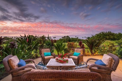 Experience Kauai ~ The Furnished Patio & Stunning Tropical Sunsets