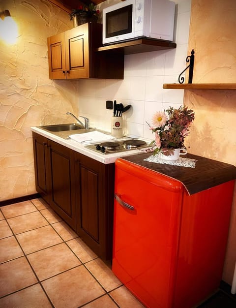 Studio | Private kitchen | Fridge, microwave, stovetop, coffee/tea maker