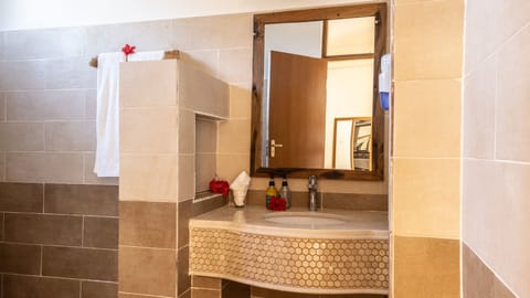 Standard Room | Bathroom | Shower, rainfall showerhead, hair dryer, towels