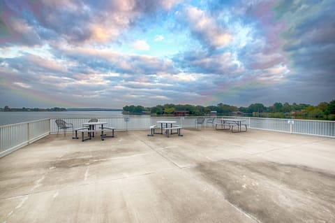 Deck overlooking Lake LBJ