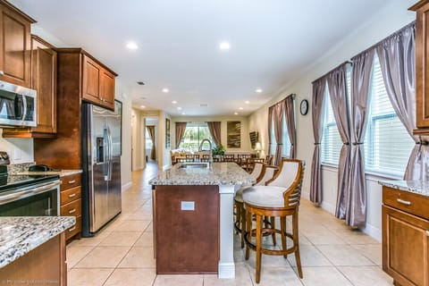 Encore Resort 8 Bedroom Vacation Home with Pool (2105) | Private kitchen | Full-size fridge, microwave, oven, stovetop