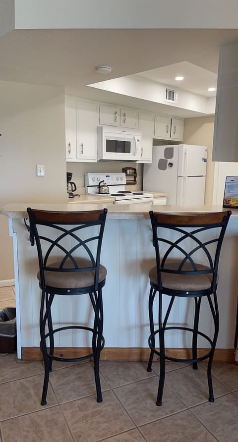 sitting at the bar area