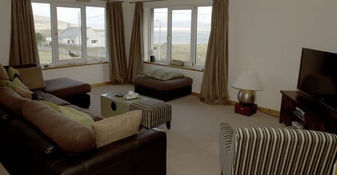 The sitting room and view