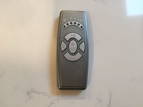 remote to the 600CFM kitchen vent. Don't lose place of it!