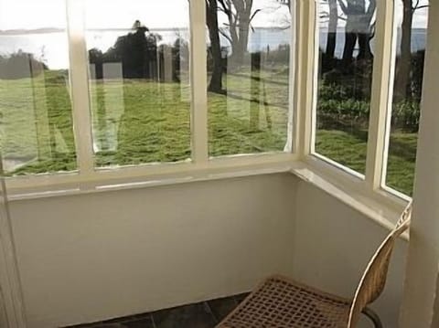 Front door, the sea meets the end of the garden