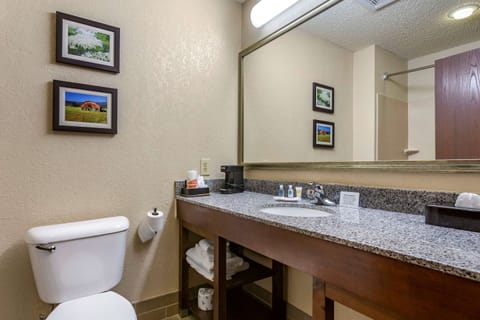 Suite | Bathroom | Combined shower/tub, deep soaking tub, free toiletries, hair dryer