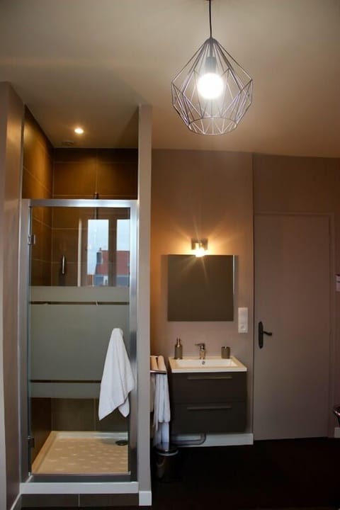 Comfort Double Room | Bathroom | Shower, free toiletries, hair dryer, towels