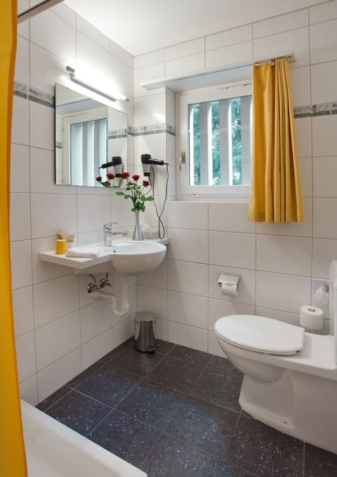 Standard Room, 1 Queen Bed | Bathroom | Shower, hair dryer, bathrobes, towels